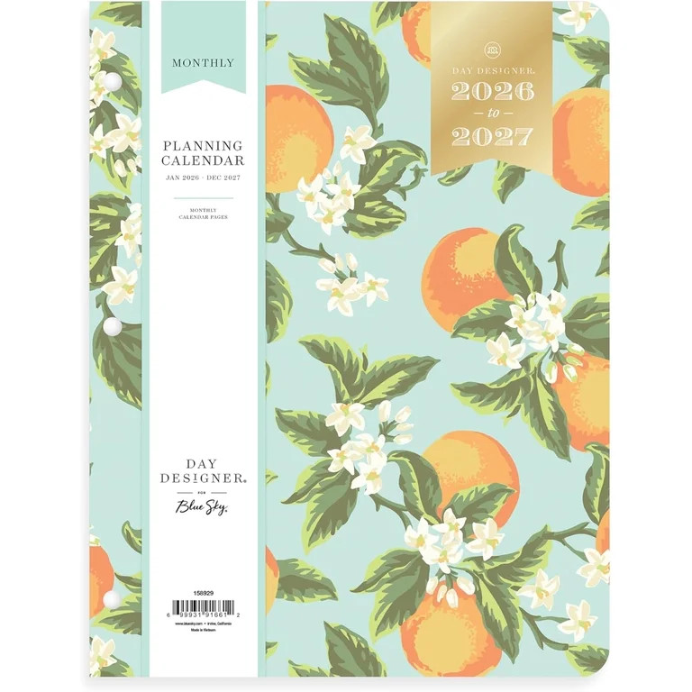 Blue Sky Day Designer 24 Month 2026 Monthly Planner Calendar, January 2026 - December 2027, 8.5" ... | Walmart (US)
