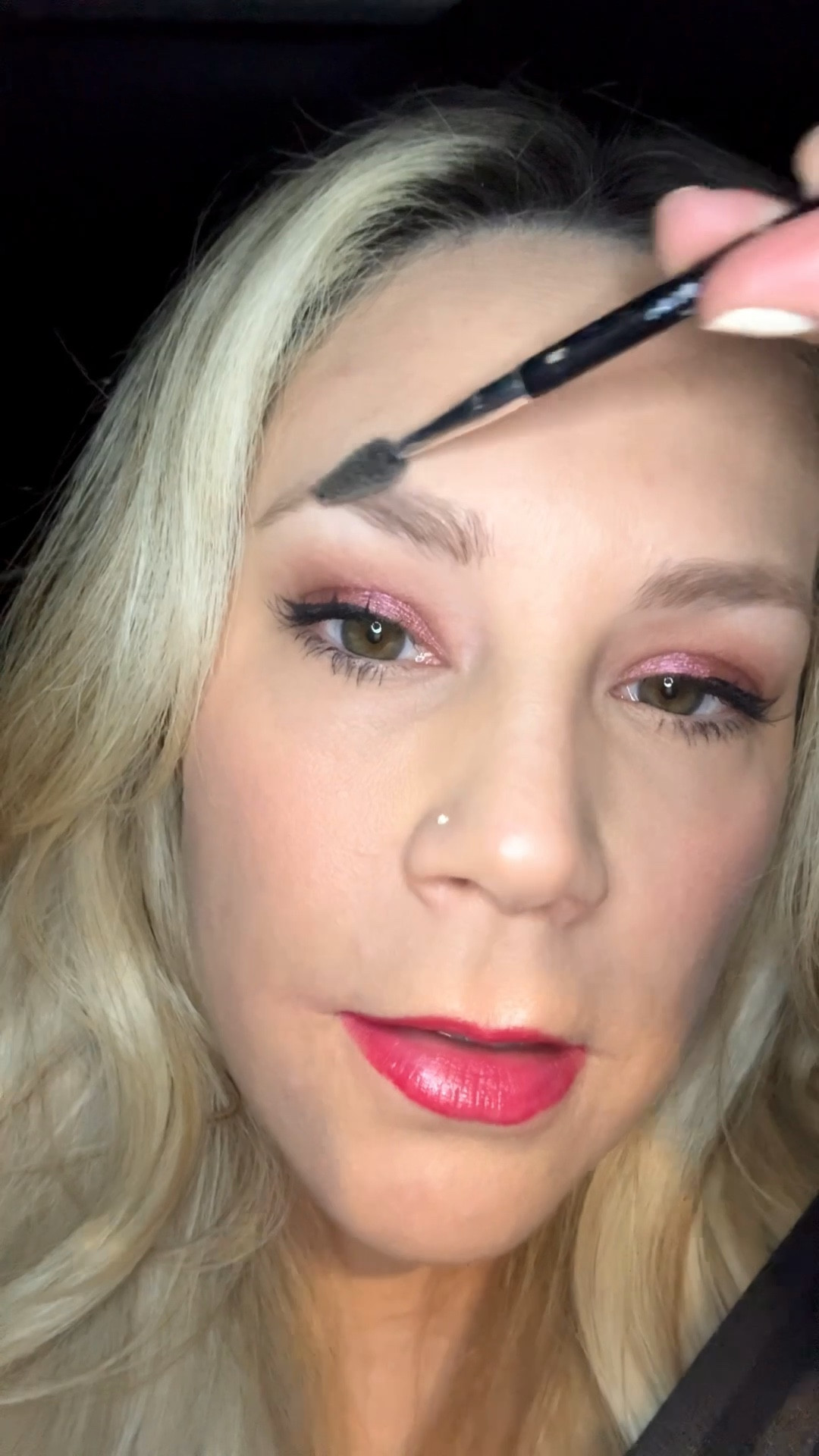 GRWM in the car for date night—All my makeup products used listed & my phone ring light.

Absolutely obsessed with Huda Beauty’s eye shadow pallets. They are so pigmented—pinks & purples make hazel eyes pop. 

Ask me any questions!

#LTKStyleTip #LTKBeauty #LTKVideo