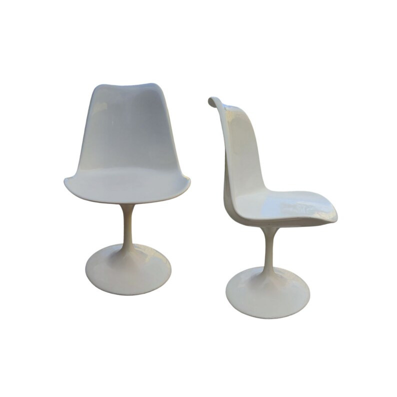 Mid Century Pair of Swivel Tulip Chairs - Etsy UK | Etsy (UK)