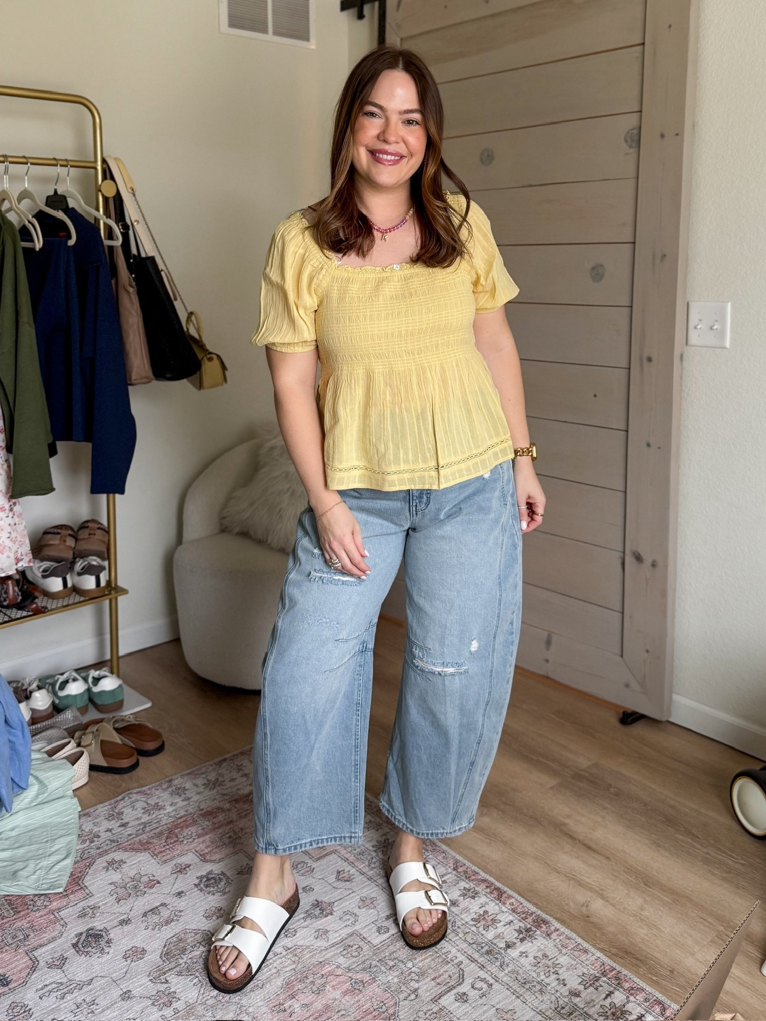 Wearing size 12 in barrel jeans and 1x in the yellow top // spring fashion / Walmart affordable fashion 

#LTKootd #LTKSeasonal #LTKMidsize