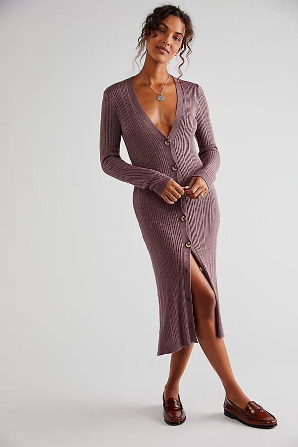 Date Night Cardi by Free People, Roan Rouge, M | Free People (Global - UK&FR Excluded)