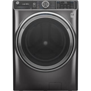 GE 5.0 cu. ft. Diamond Gray Front Load Washing Machine with OdorBlock UltraFresh Vent System with... | The Home Depot