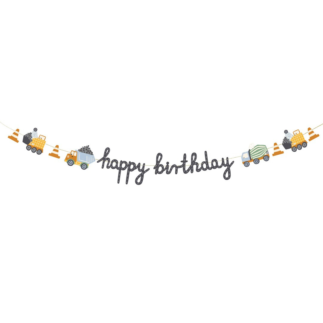 Construction Party Birthday Banner 6.5ft | Digging Being 3 Construction Birthday | 2 & Digging It... | Etsy (US)