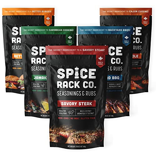 Spice Rack Co BBQ Seasonings And Rubs - Smoking & Grilling Spices and Seasonings Sets, BBQ Access... | Amazon (US)