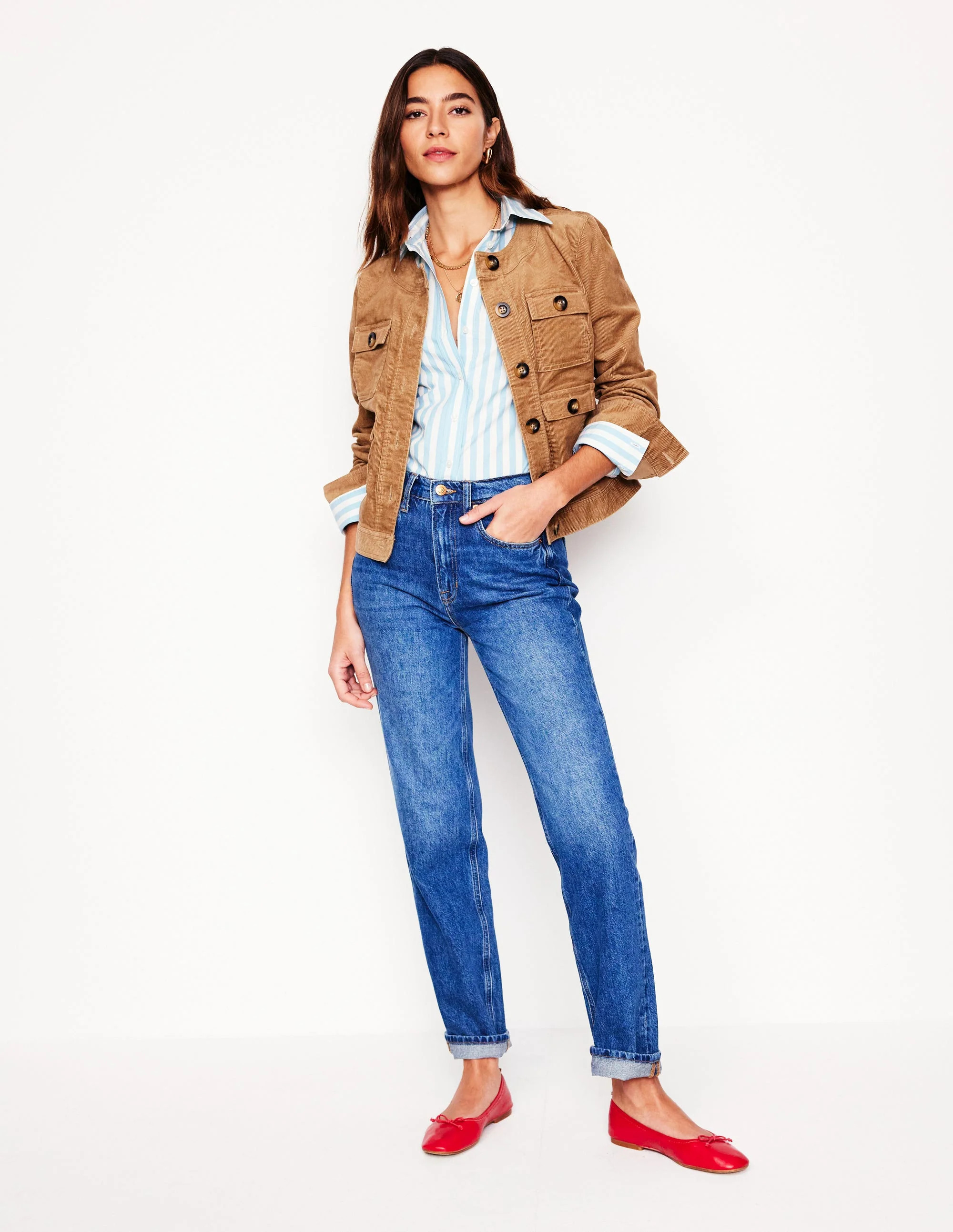 Girlfriend Jeans-Mid Vintage | Boden (US)