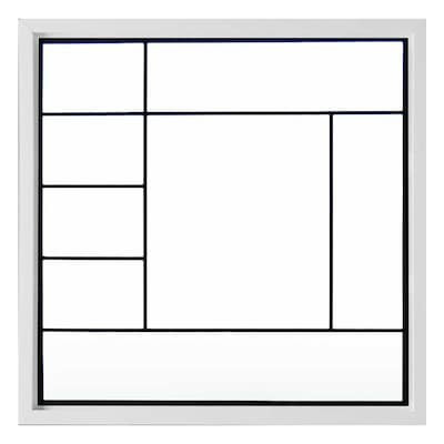 Hy-Lite Decorative Glass 48-in x 48-in x 2.375-in Jamb Between The Glass Square New Construction ... | Lowe's