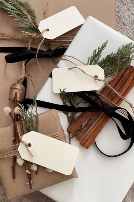 Classic + minimal holiday wrapping with craft paper  

#LTKSeasonal #LTKGiftGuide #LTKHoliday