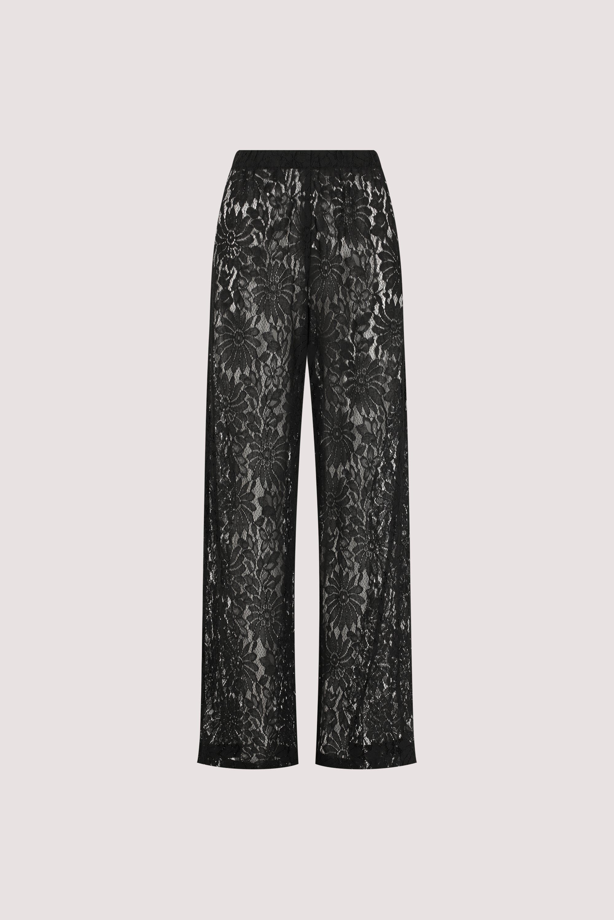 WILMA BLACK LACE PANT | DISSH