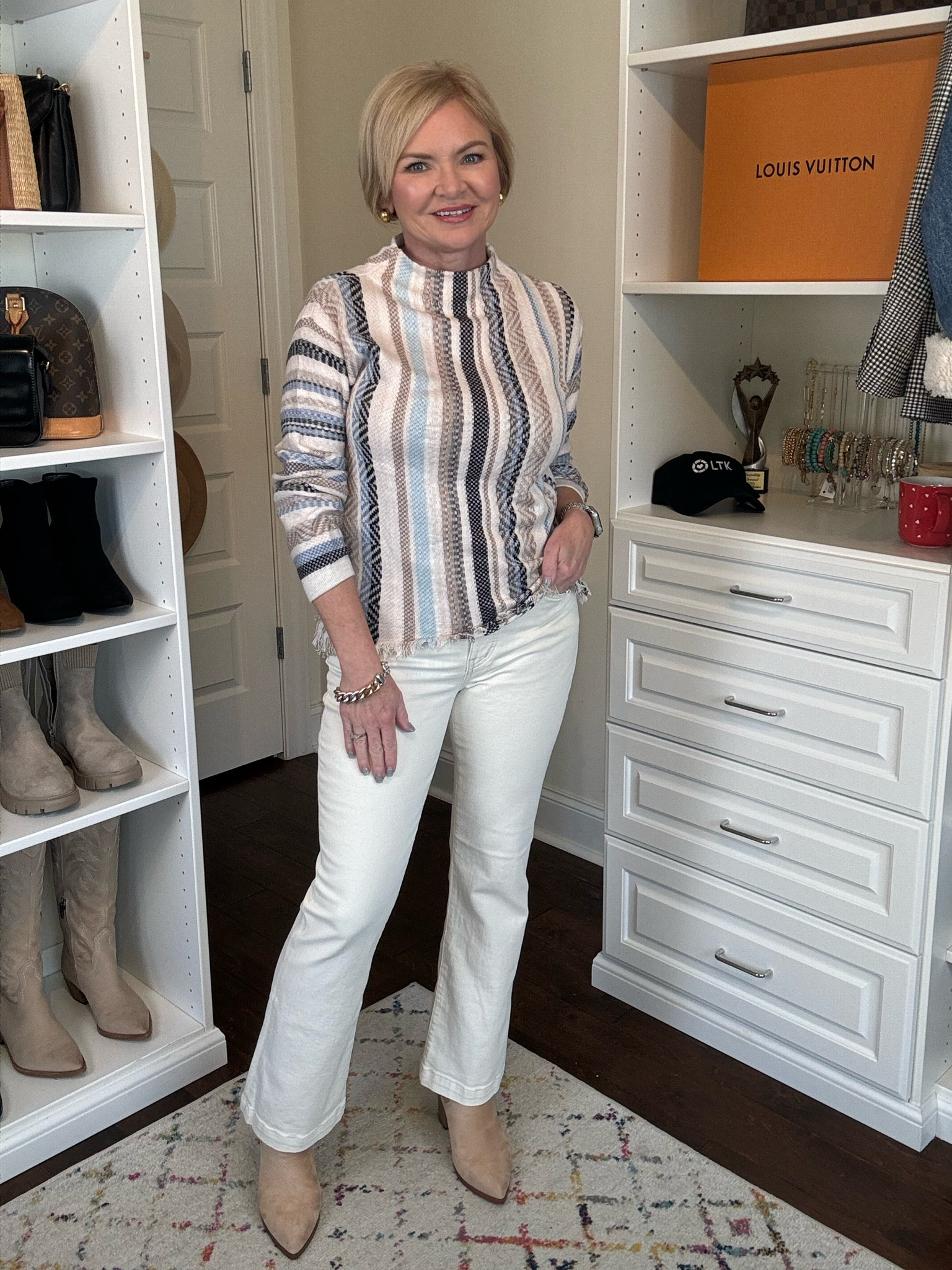 Wearing XS sweater, 27 jeans

Sweater
Jeans
Booties
Winter outfit
Winter white
Petite style
Petite outfit
Over 50

#LTKover40 #LTKstyletip #LTKsalealert