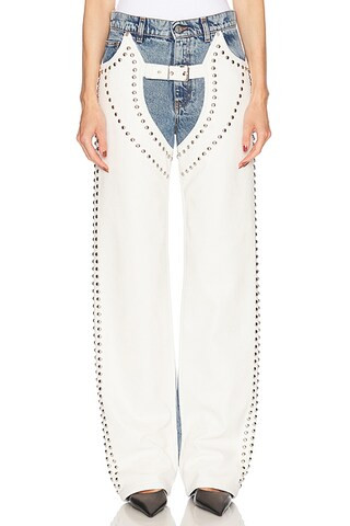 Altermat Denim Studded Straight Leg | FWRD 