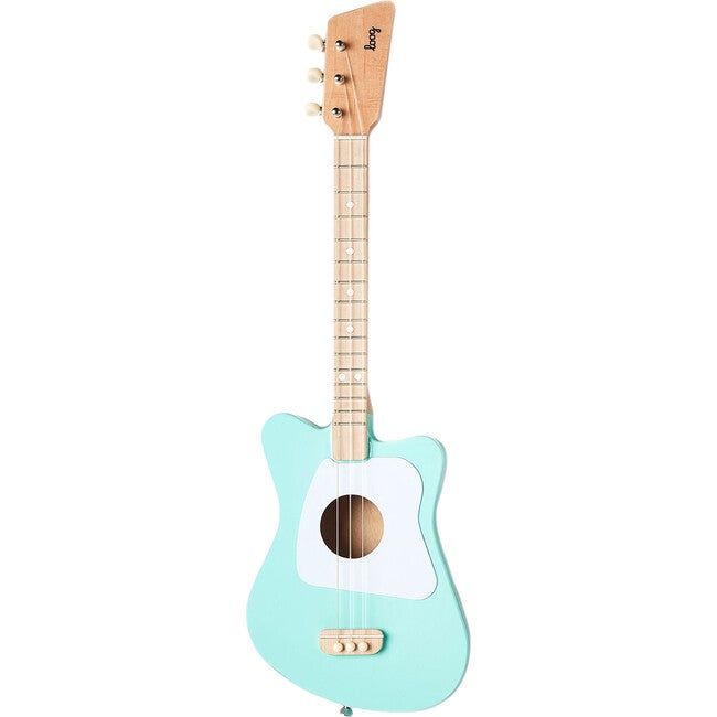 Mini 3-String Guitar, Green | Maisonette