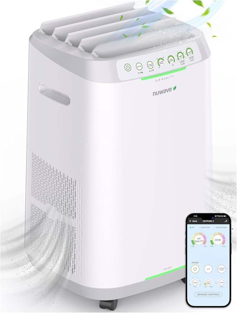 Nuwave OxyPure ZERO Air Purifier with Washable & Reusable Bio Guard Filters | Amazon (US)