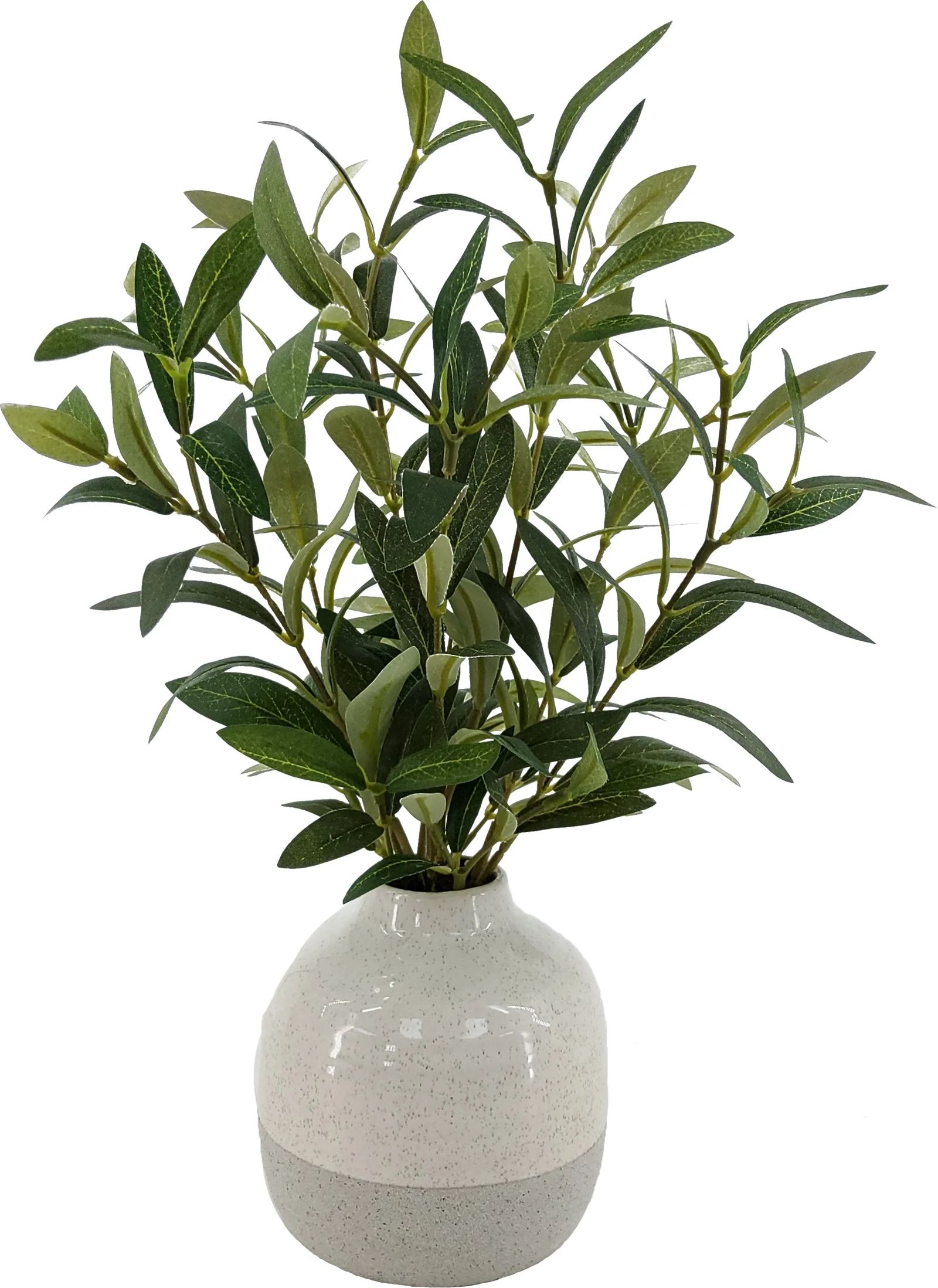Better Homes & Gardens 14in Indoor Artificial Olive Plant in 2-Tone Color Ceramic Vase - Walmart.... | Walmart (US)