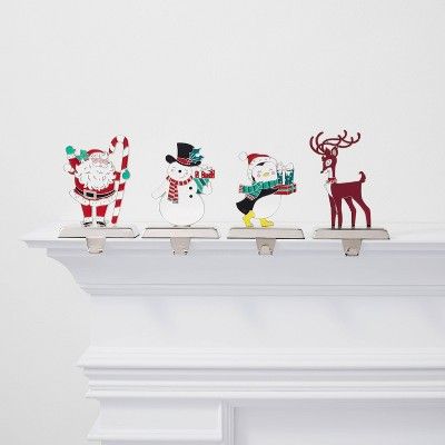 4pk Christmas Characters Stocking Holders - Wondershop™ | Target