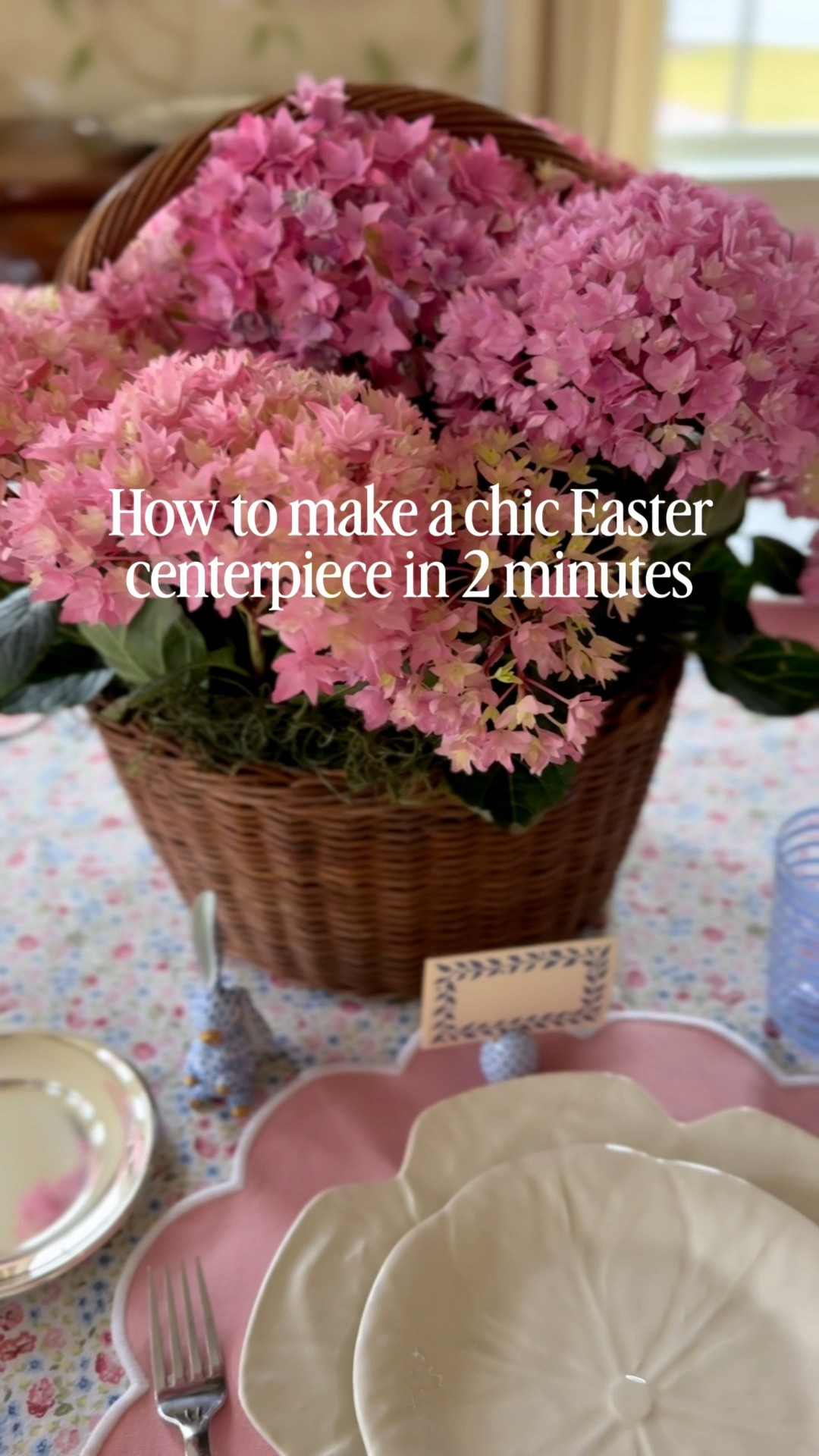 Spring entertaining hack…

Find a basket you like…mine is a classic favorite from @ballarddesigns (with the liner removed).

Look for inexpensive potted spring flowers @traderjoes. I opted for hydrangea but hyacinth or tulips would also be pretty!

I bought 4 hydrangea that came in decorative non draining pots with inner drainage pots (sat an inch or so above the bottom). This made it possible to keep the hydrangea in their pots and forgo lining the basket…and water without removing the pots from the basket. 

Pop them into the basket and add preserved moss around inner rim of the basket to hide the pots. It’s that simple!

Everything linked in bio. Happy spring! 💐🐇

#easter #eastertablescape #easterbasketideas #spring #hydrangea

#LTKHome #LTKSpringSale