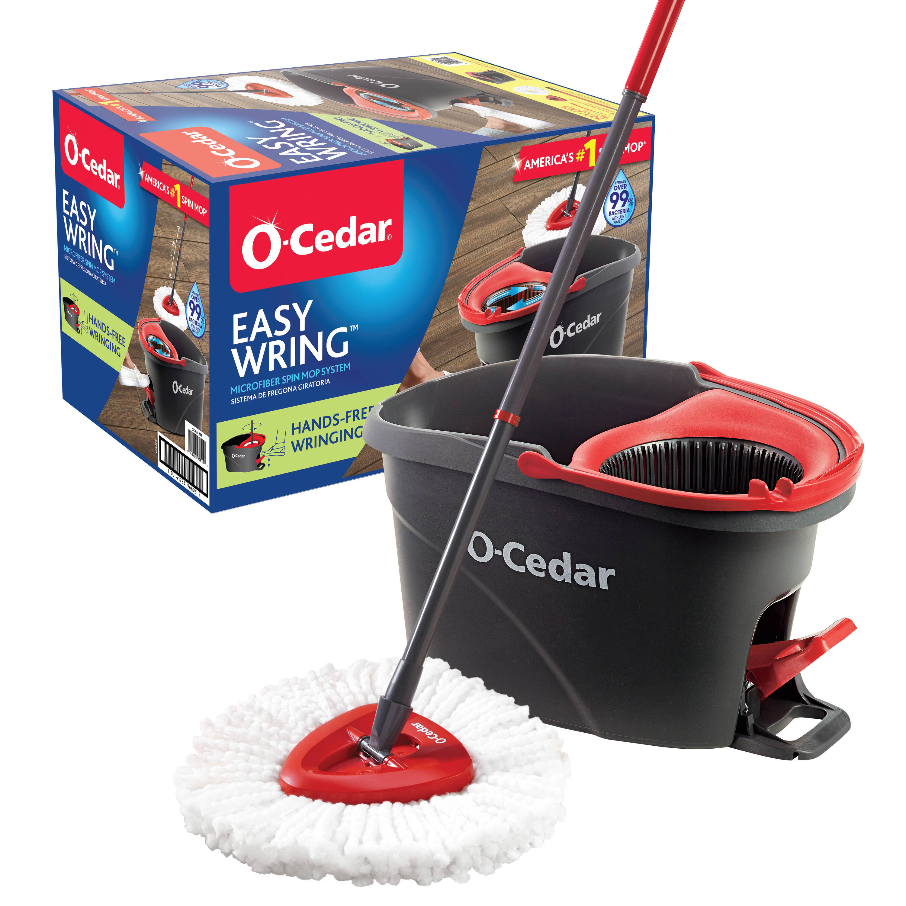 O-Cedar EasyWring Spin Mop With Bucket | 148475 | Lowe's