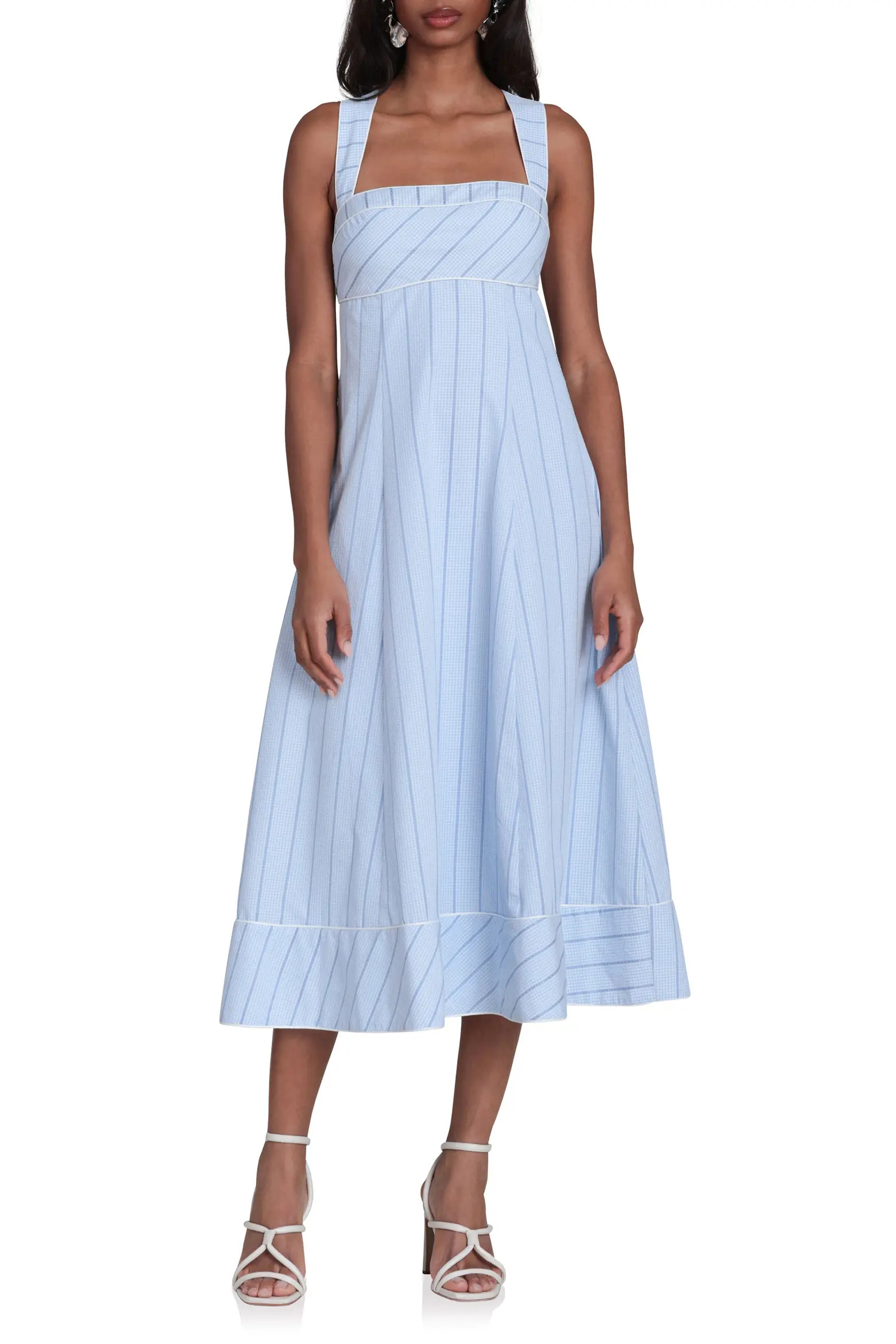 Stripe Sleeveless Midi Dress (Women) | Nordstrom | Nordstrom