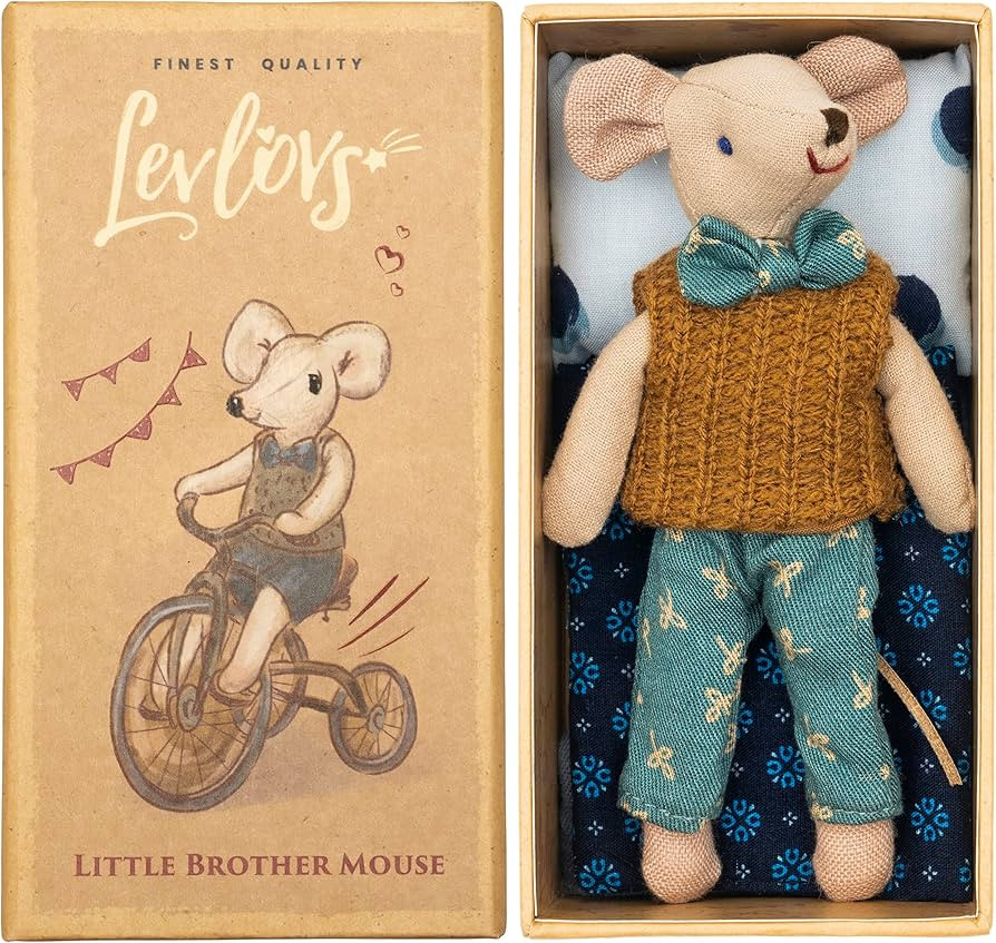 LEVLOVS Mouse in a Matchbox Toy Baby Registry Gift | Amazon (US)