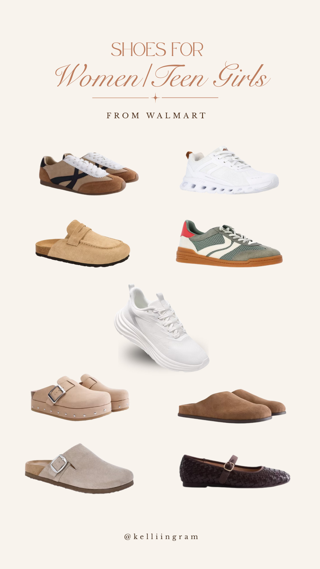 These are all the shoes I've been loving lately for everyday life. Sneakers, sandals, clogs, and easy styles that are cute, comfortable, and actually get worn on repeat. 

 #LTKxWalmart #LTKgrwm #LTKootd