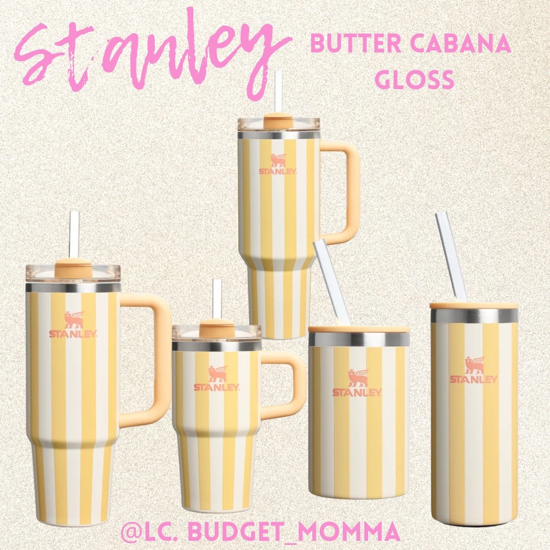 New Stanley Oasis Collection 
Butter Cabana Gloss 

#pink #striped #tumbler #handle #straw #giftidea #white #toddler #mama #yelloww

#LTKSeasonal