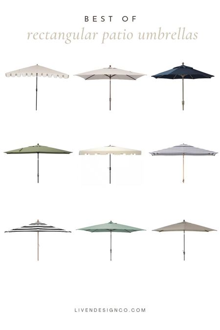 Rectangular patio umbrella. Outdoor umbrella. Spring decor. Striped umbrella. Scalloped patio umbrella. Outdoor dining. Patio dining table. Cabana striped.  Neutral umbrella. 

#LTKSeasonal #LTKhome #LTKsalealert