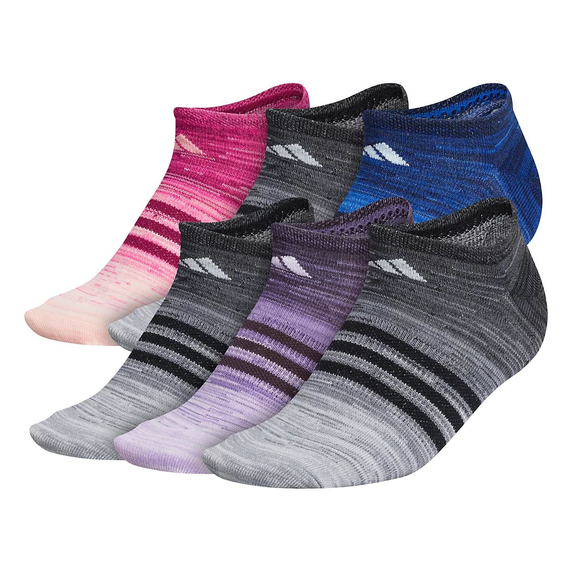 Women's adidas 6-Pack Superlite No-Show Socks | Kohl's