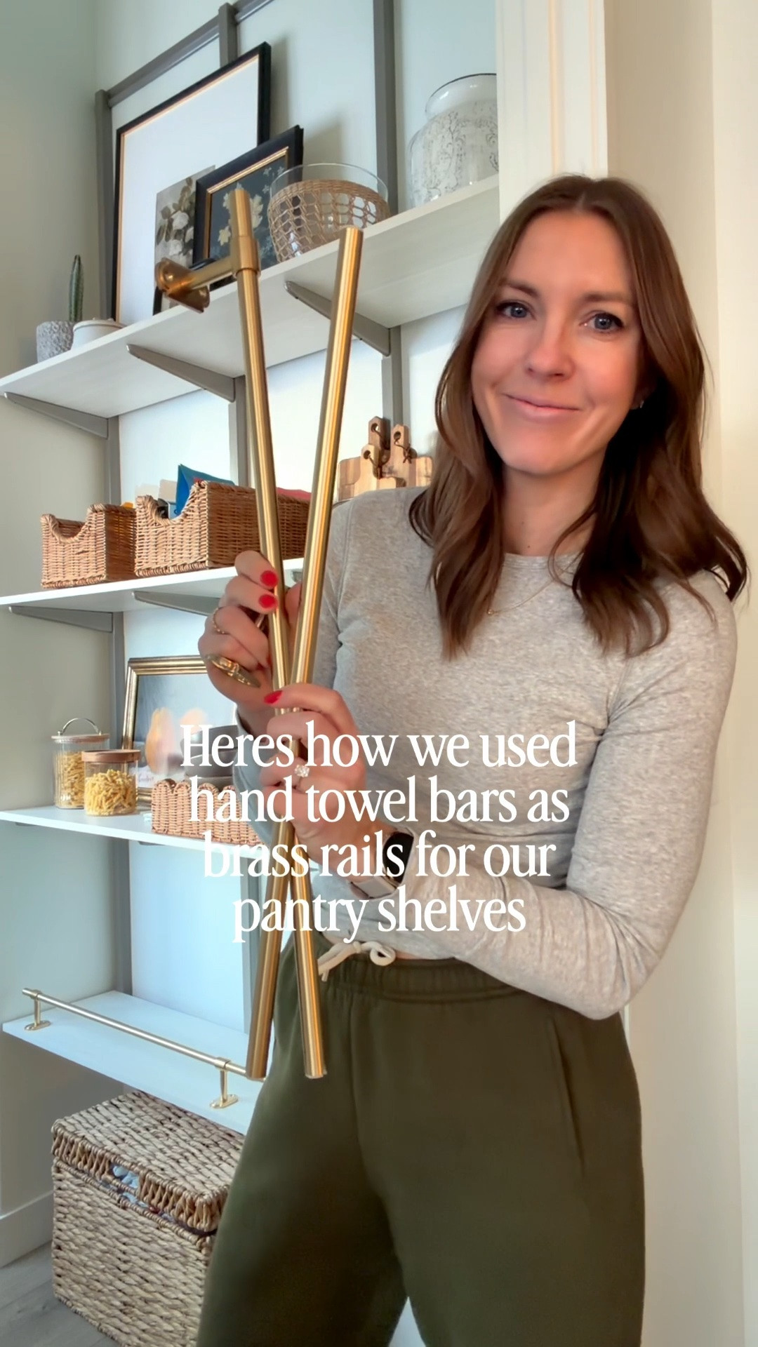 Here’s how we added brass towel bars and turned them into a brass rail in our pantry. And now the hand towel bars are on sale!

#LTKHome #LTKSaleAlert