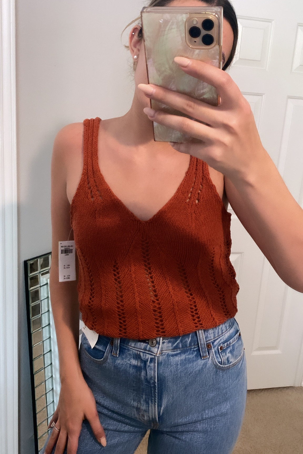 Sweater tank top is 15% off today runs big, size down. Wearing size small and too big for me. 

#LTKunder50 #LTKsalealert