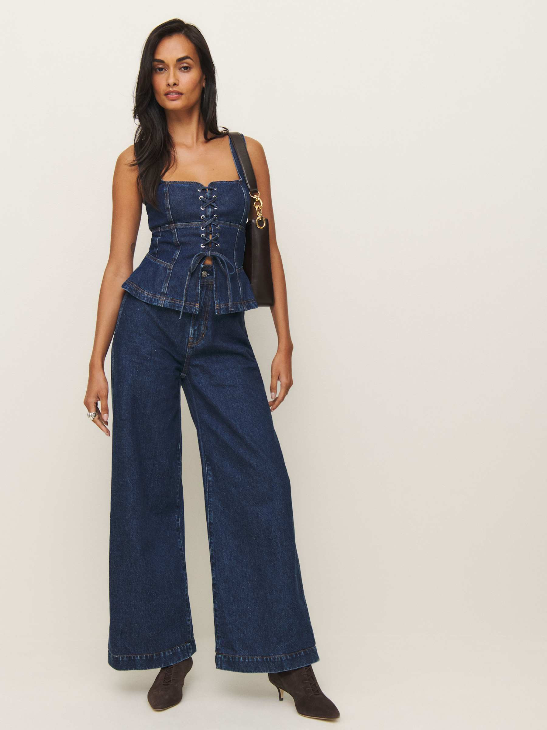 Austin Ultra High Rise Wide Leg Jeans | Reformation (Global)