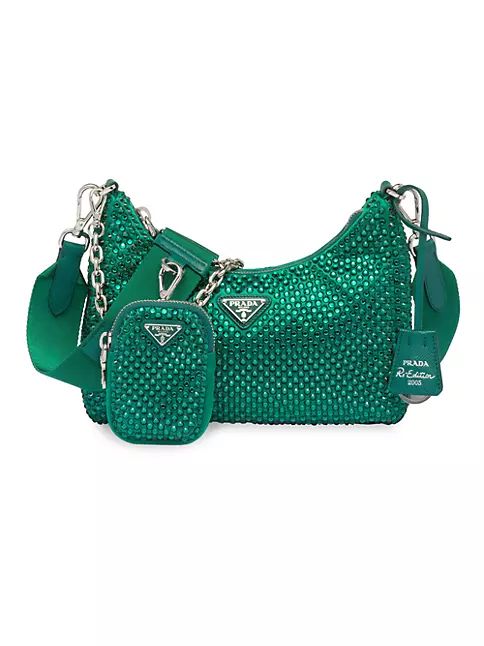 Re-Edition 2005 Satin Bag With Crystals | Saks Fifth Avenue