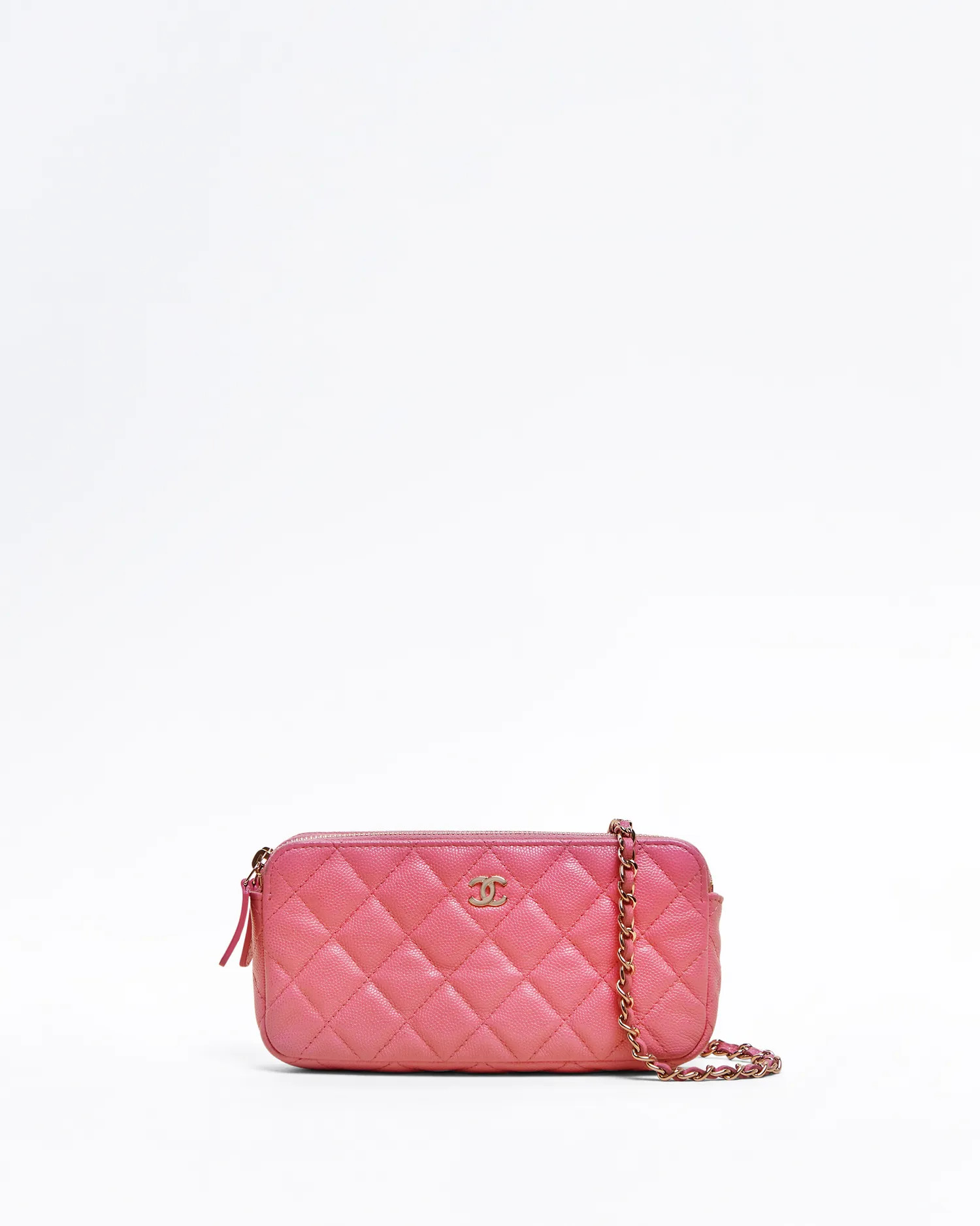 Caviar Quilted Clutch with Chain | Vivrelle
