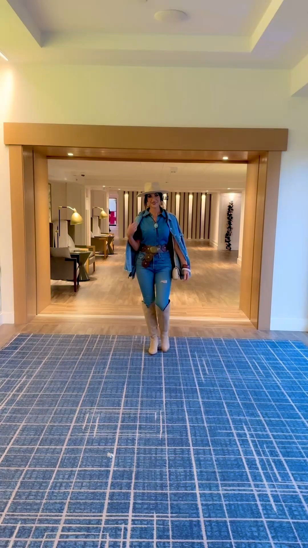 Wearing a medium in the top and 27 long in jeans. This is a cute look for any western theme! I love denim on denim!

#LTKSeasonal #LTKootd