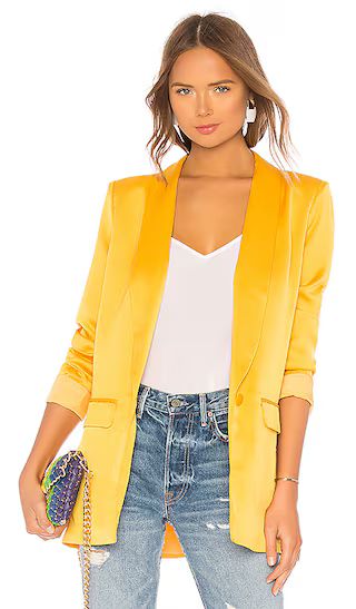 The Fleur Blazer in Mustard Yellow | Revolve Clothing (Global)