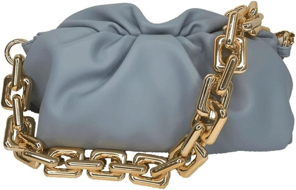 Dumpling Bag Cloud Purses and Handbags for Women Chunky Chain Pouch Shoulder Bag | Amazon (US)