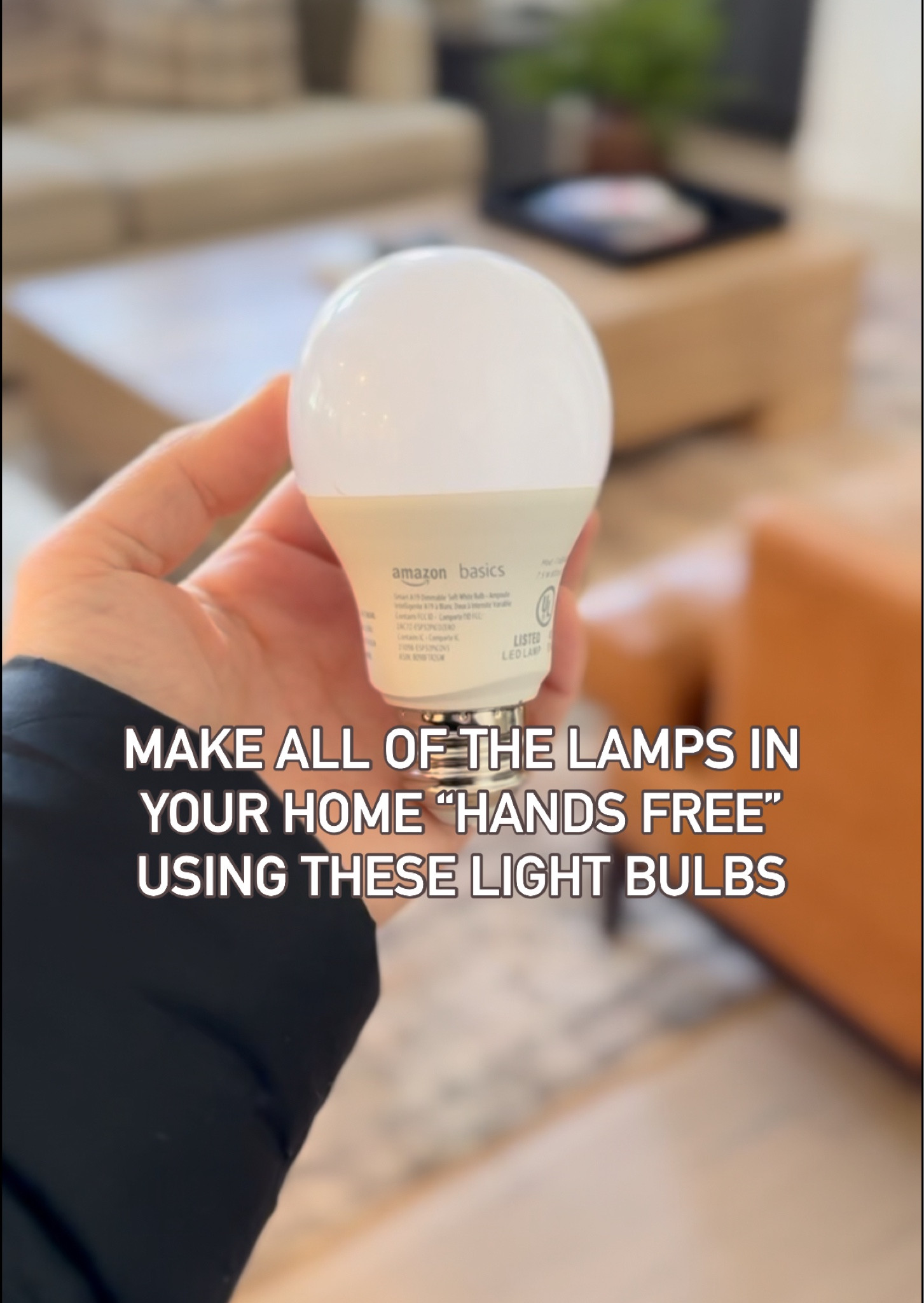 Amazon “hands free” light bulbs 