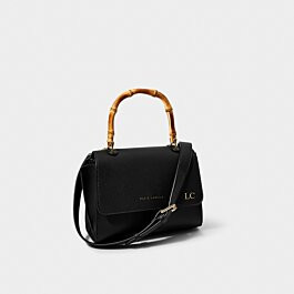 Ezra Bamboo Top Handle Bag in Black | Katie Loxton Ltd. (UK)