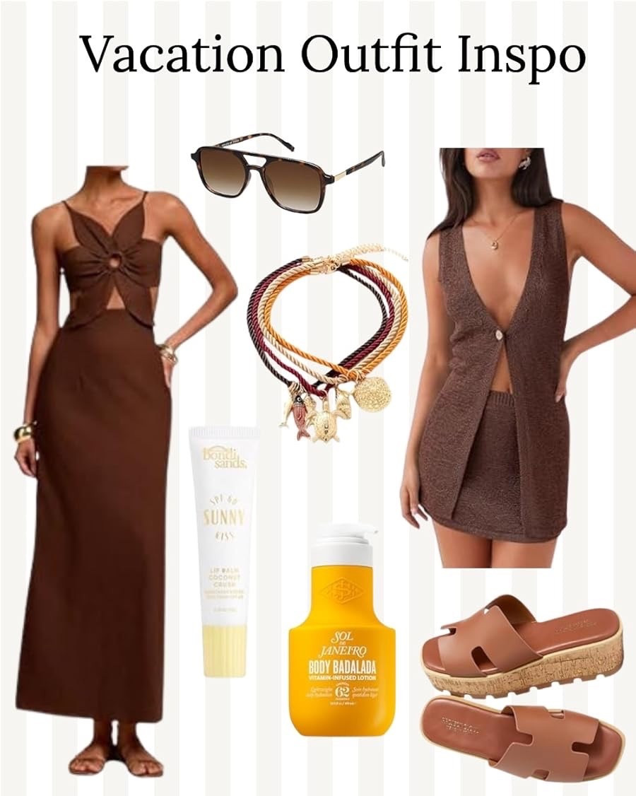 Vacation outfit inspo! ✨

Summer outfit, spring outfit, beach outfit, vacation outfit, neutrals

#LTKgrwm #LTKTravel #LTKootd