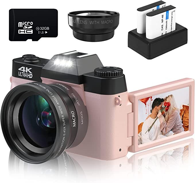 Digital Cameras for Photography, 4K 48MP Vlogging Camera 16X Digital Zoom Manual Focus Rechargeab... | Amazon (US)