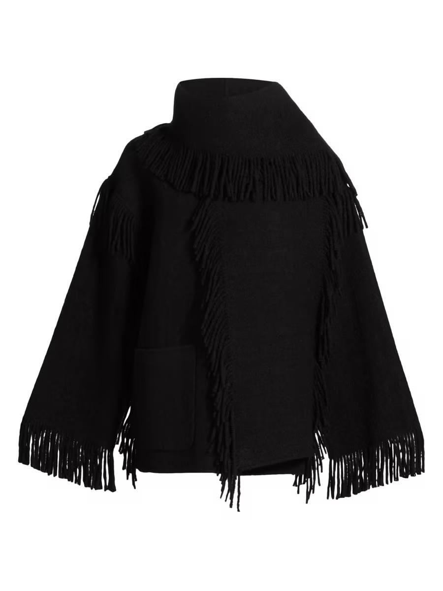 Fringed Scarf Jacket | Saks Fifth Avenue