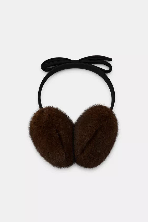 FAUX FUR BOW EARMUFFS | Zara US