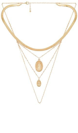 Rise Lariat in Gold | Revolve Clothing (Global)