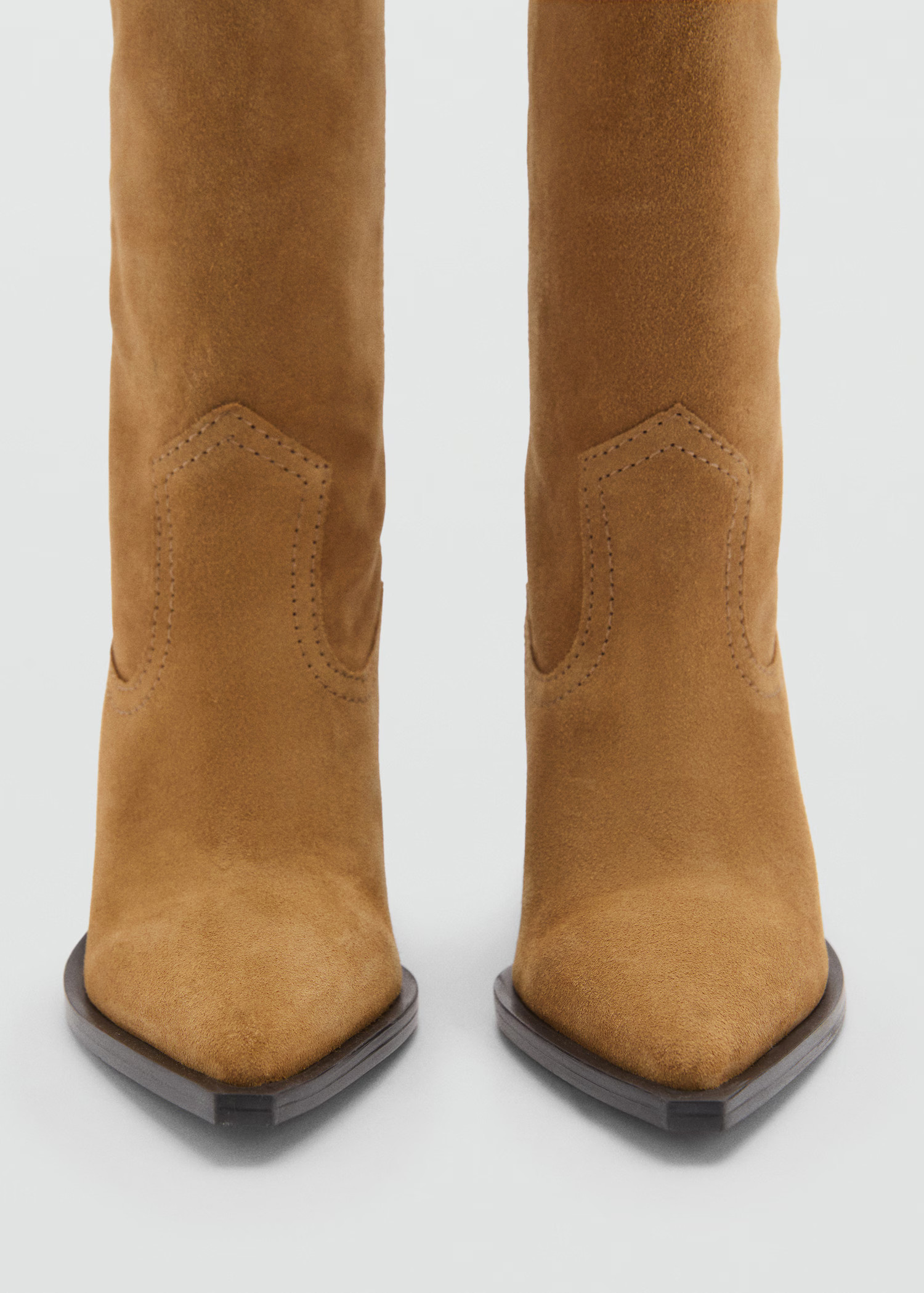 Suede cowboy boots - Women | MANGO USA | Mango (US/MX/AU)