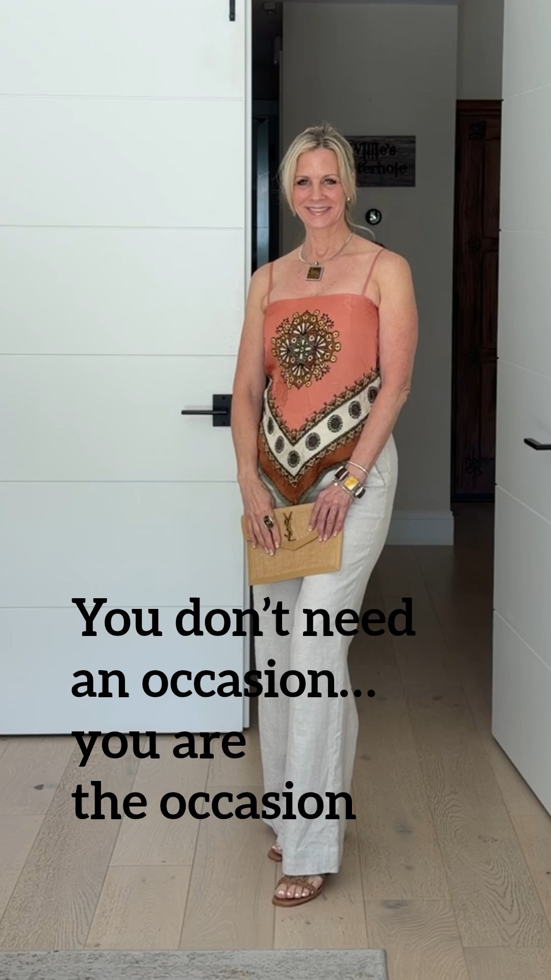 Effortless summer style.  Wearing a statement Alemais top paired with Crew linen wide leg pants—lightweight, breathable, and so chic for warmer days. This is one of those easy outfits that feels elevated without trying too hard.

Perfect for lunch, travel days, or a casual night out.  Ended up going with size 4  

#LTKTravel #LTKootd #LTKOver40