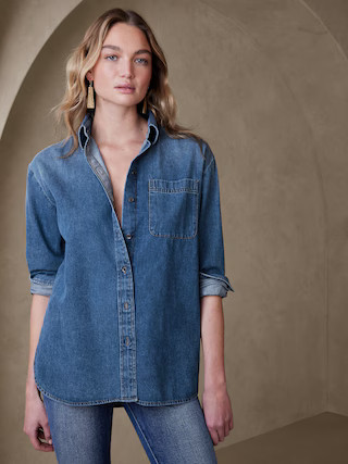 The Oversized Denim Shirt | Banana Republic (US)