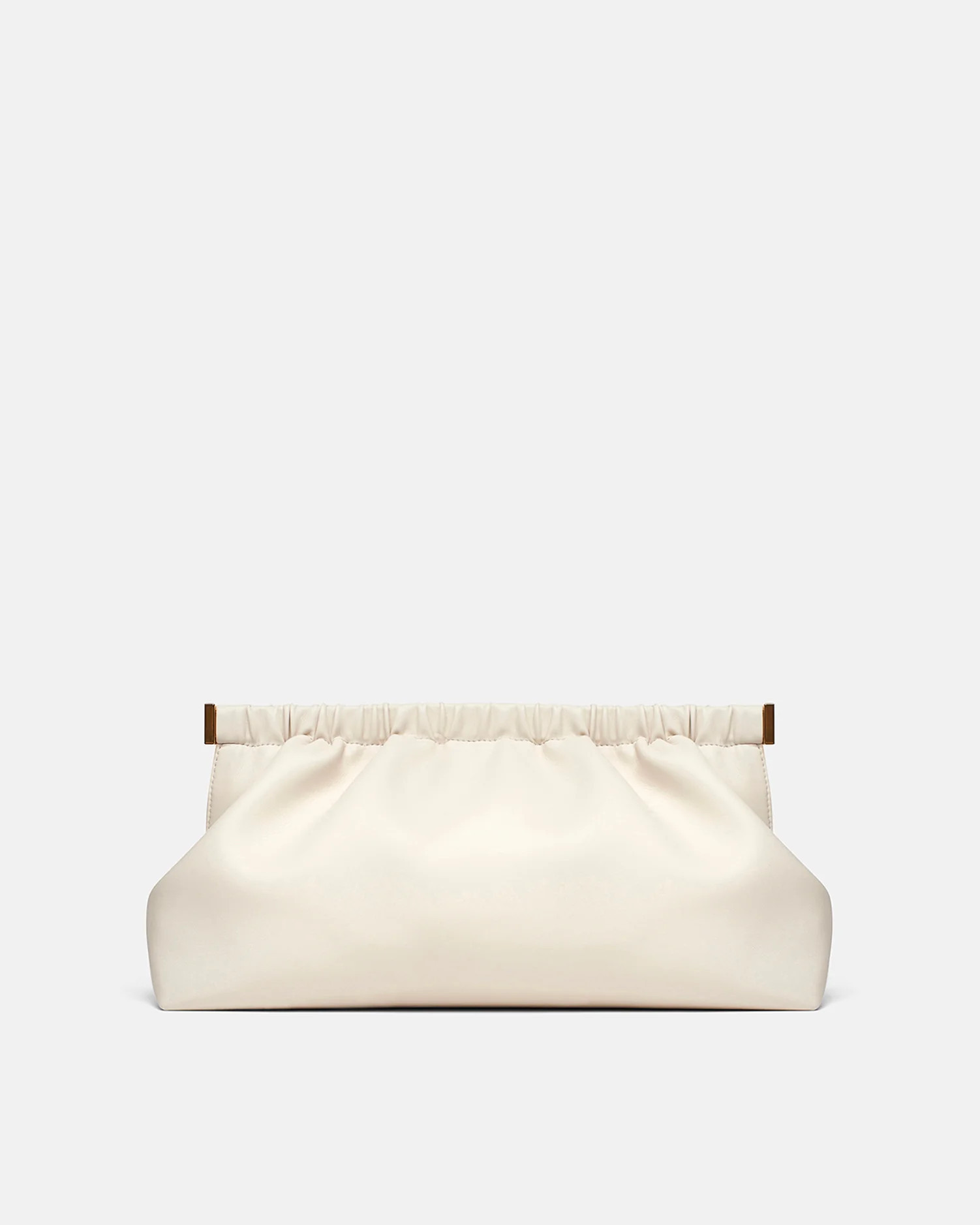 NANUSHKA - The Bar Clutch - Alt-Nappa Clutch - Off White | Nanushka