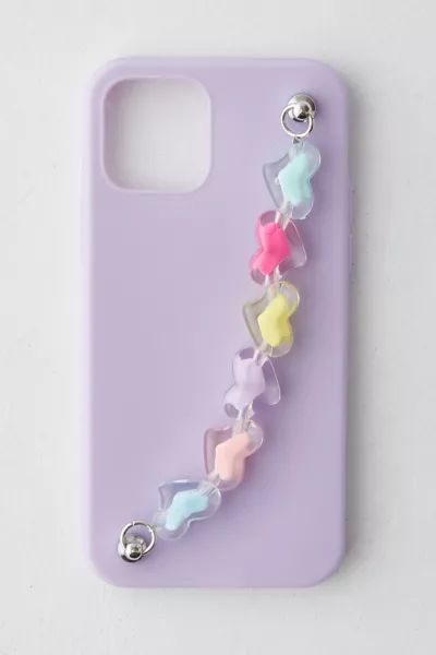 UO Lavender Heart Chain iPhone Case | Urban Outfitters (US and RoW)