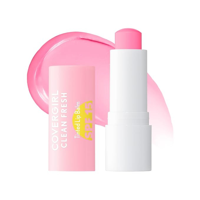 COVERGIRL Clean Fresh Tinted Lip Balm SPF 15-10 - You Make Me Blush, with Mineral Sunscreen, Mois... | Amazon (US)