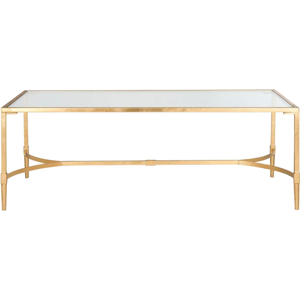 Antwan Coffee Table - Gold/Glass - Safavieh | Target