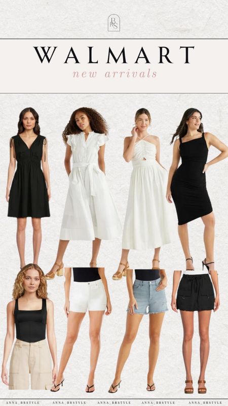 Walmart new arrivals, white dress, asymmetrical dress, denim shorts, white shorts 

#LTKFindsUnder100 #LTKFindsUnder50