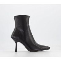 OFFICE All Set Point Toe Ankle Boots Black Leather | OFFICE London (UK)